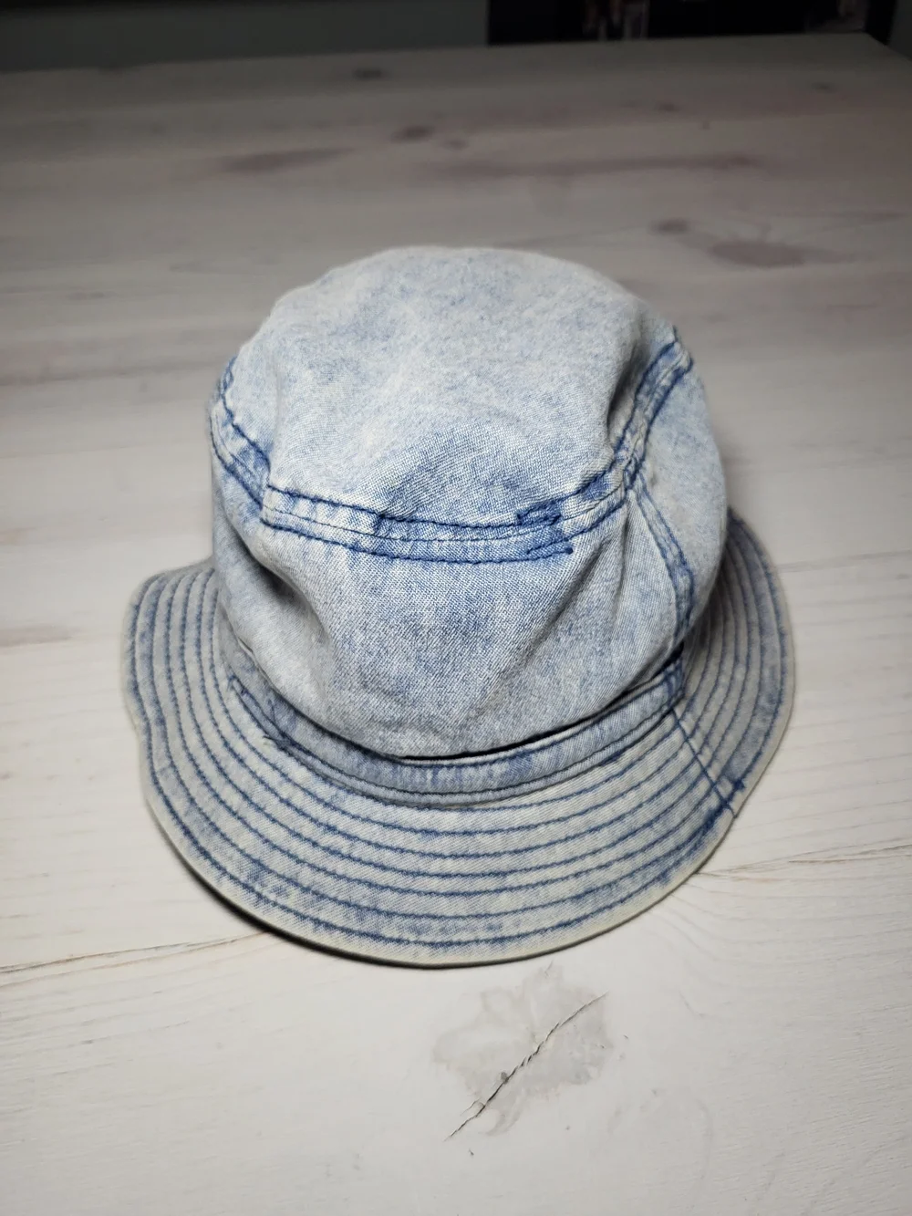 adidas Bucket Hat Light Wash Classic Cotton Denim